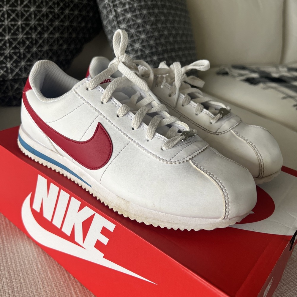 Big Kid's Nike Cortez White/Varsity Red-Varsity Blue 6.5Y